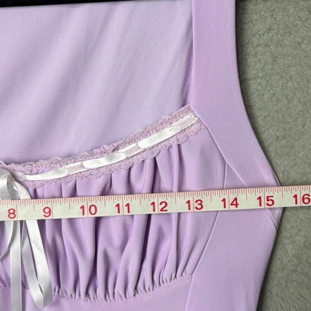 Kimchi Blue UO Lavender Ruched Bow Mini Dress Coquette Balletcore Y2K Style M - Picture 5 of 9